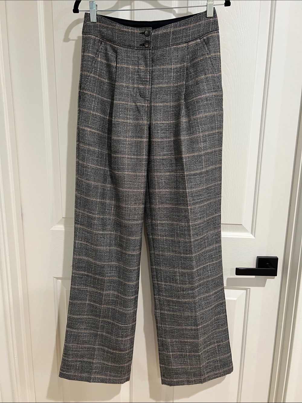 Express High Rise Plaid Metallic
Trouser Dress Pants